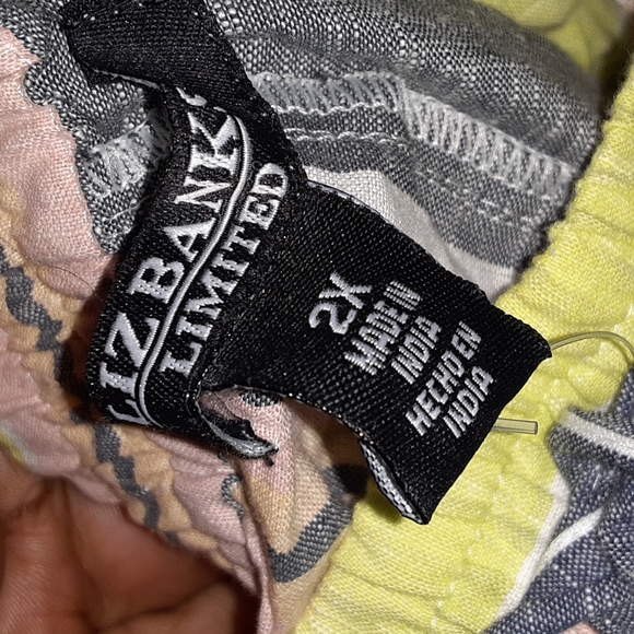 LIZ BANKS LIMITED WIDE LEG LOUNGE PANTS WITH ADJUSTABLE WAIST IN SIZE 2X - Picture 11 of 11